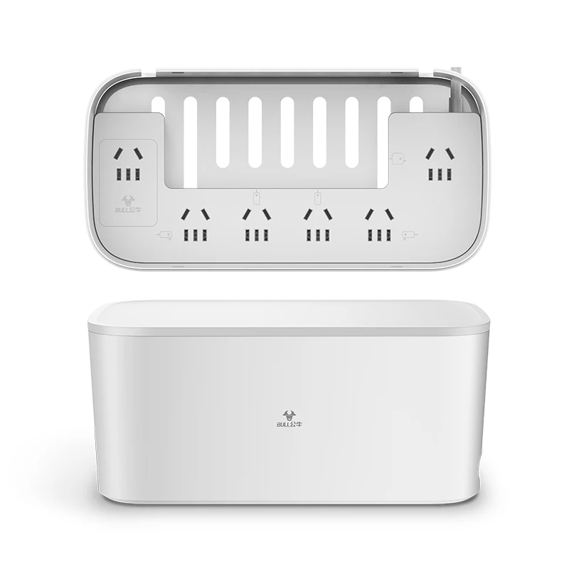 

Bulls socket wire storage box row plug board line manager charging power cord computer line desktop finishing line box