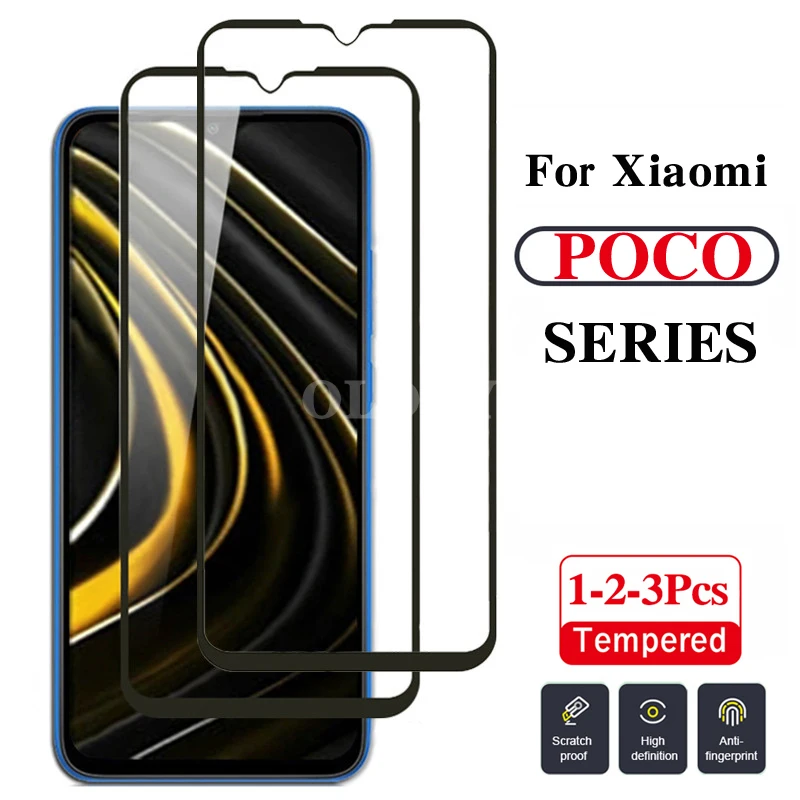 Закаленное стекло Mi Poco M3 M2 M 3 2 F2 Pro F2pro защитная пленка для экрана Xiaomi X2 X3 X Nfc nfc M2pro 1-3