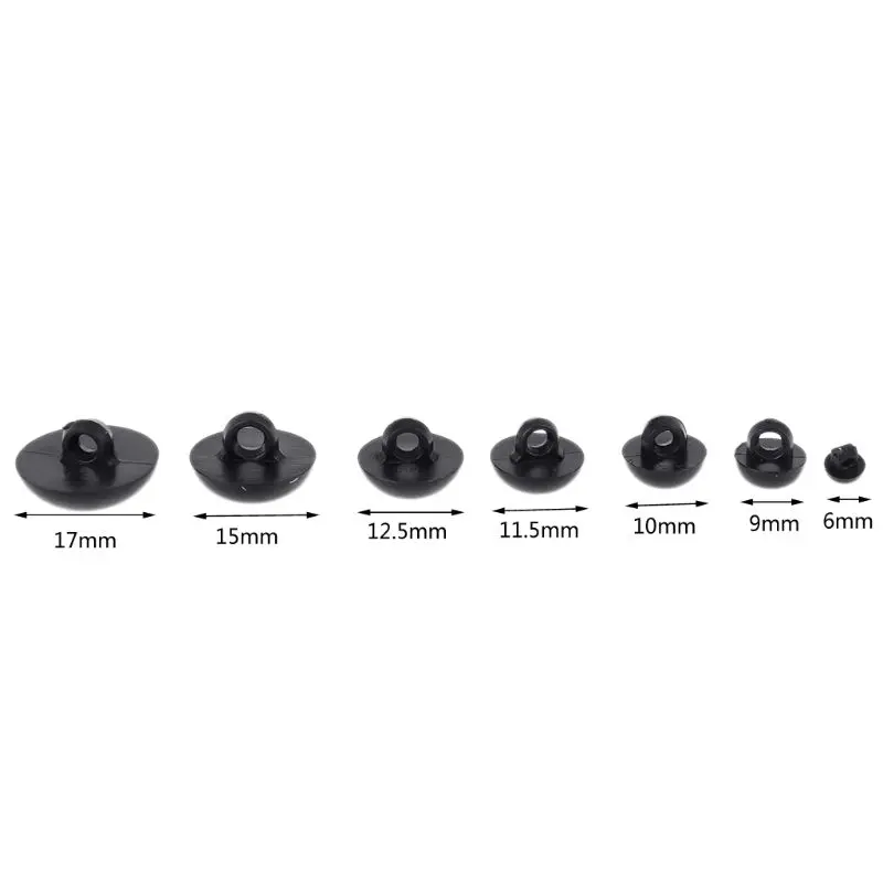 20 seguridad ojos 9mm-negro-aproximadamente-para Amigurumi ganchillos osos 