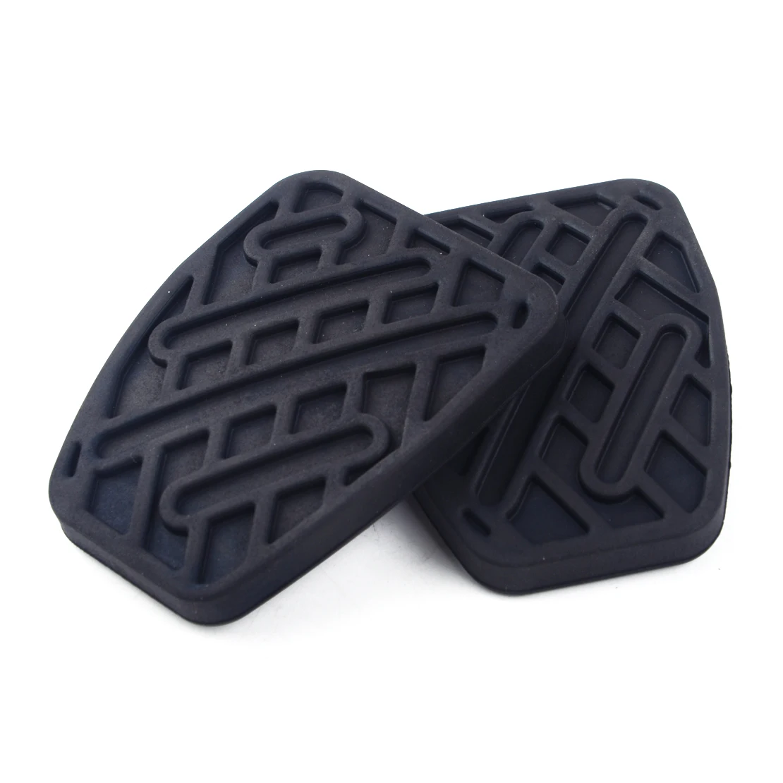 2Pcs Black Rubber MT Brake & Clutch Pedal Pad Covers Fit For Nissan Qashqai 2007 2008 2009 2010 2011 2012- 46531JD00A