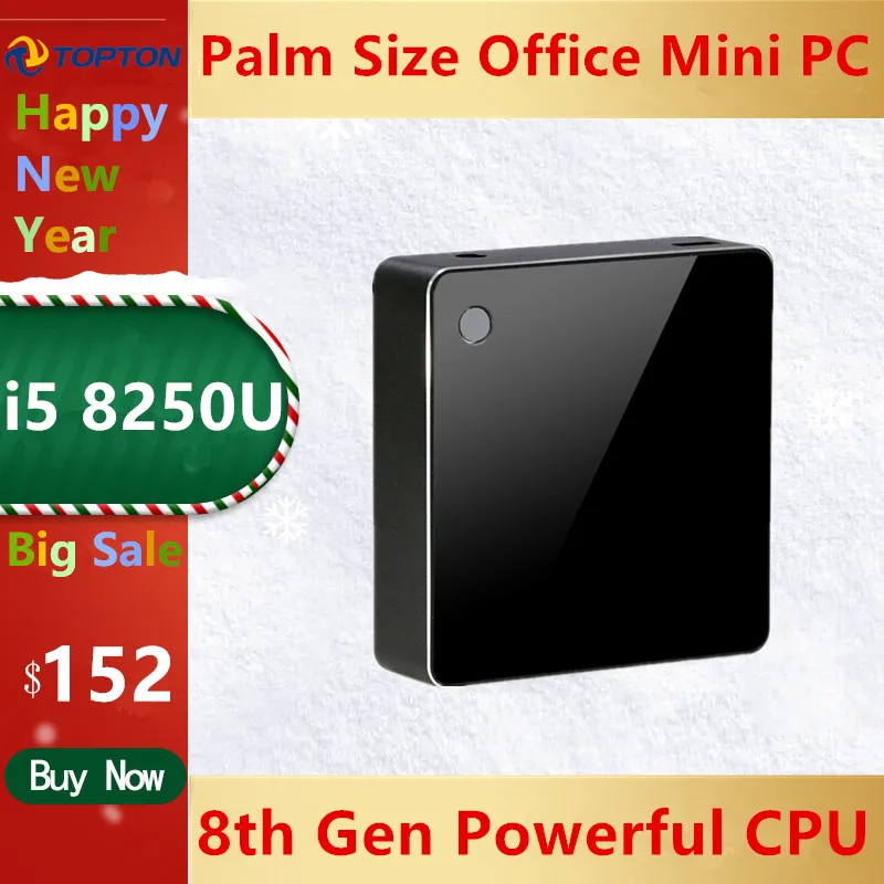 Игровой мини ПК 8 го поколения Intel Core i5 8250U Celeron 3867U M.2 V200 NUC Windows 10 Pro HDMI DP AC WiFi 4K HTPC|Мини