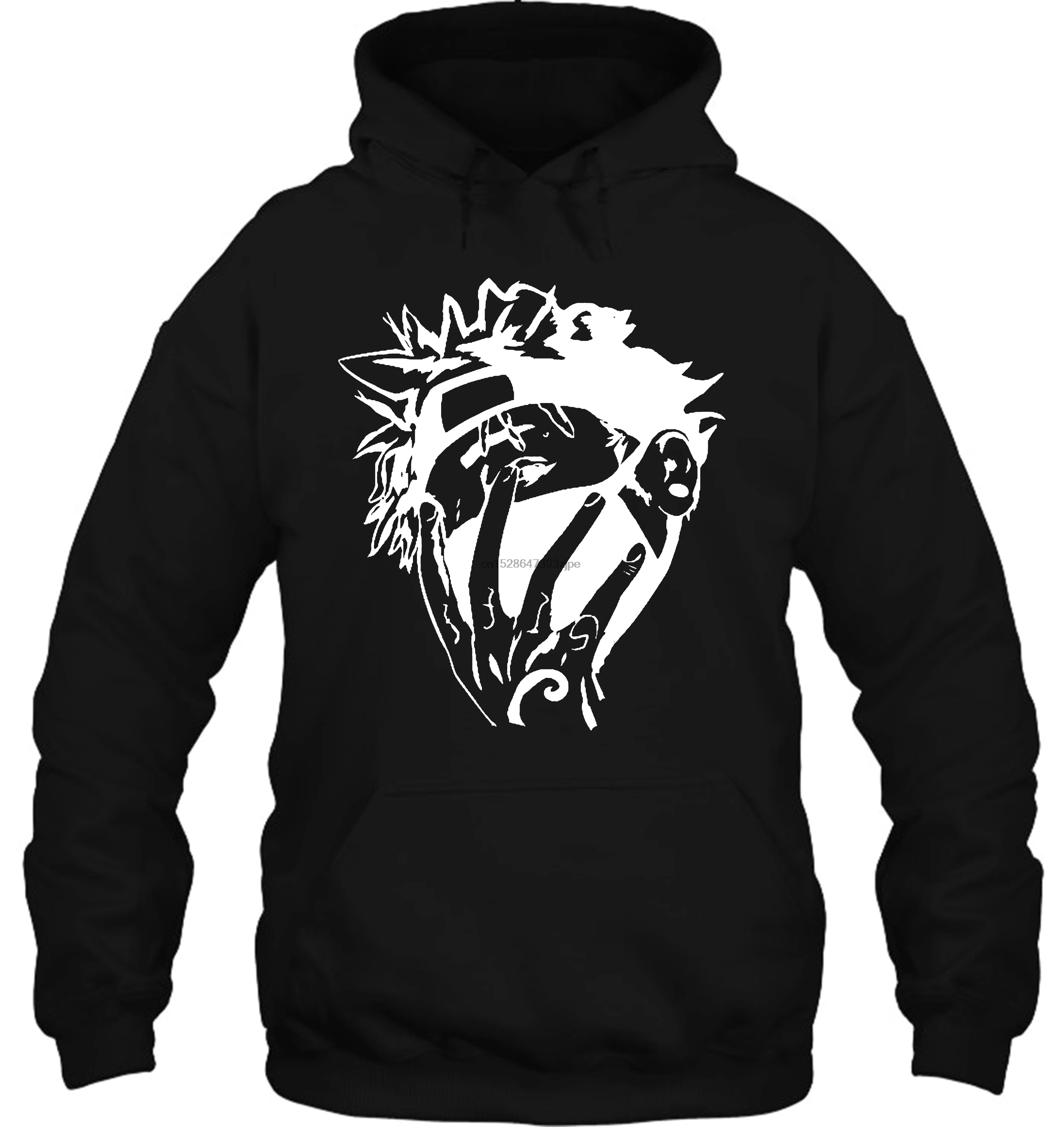Мужская толстовка SCARLXRD маска для лица виниловая черная рубашка женская уличная одежда