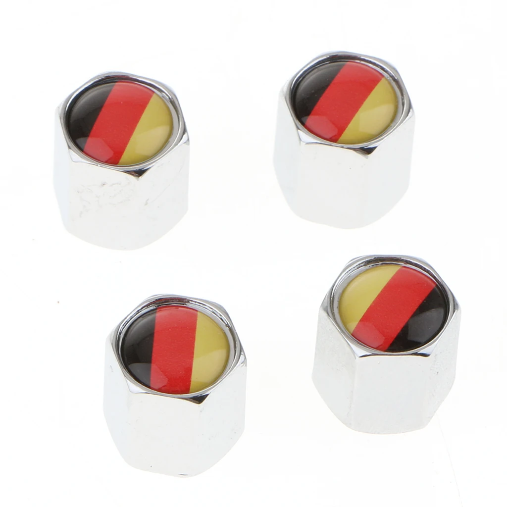 Car Wheel Tire Tyre Valve Stems Caps Air Cover +Wrench Keychain For BMW
