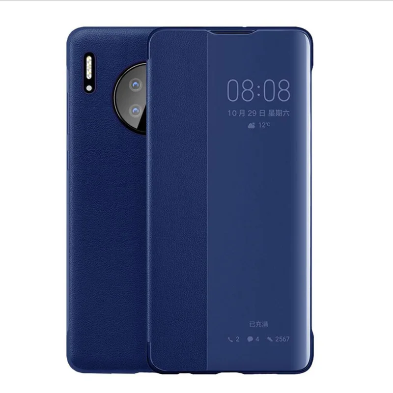 Роскошный кожаный Противоскользящий чехол для телефона huawei mate 30 pro жесткая