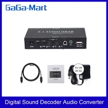 Festnight NK-A6L 5.1 Audio Gear Digital Sound Decoder Audiokonverter 3,5 mm Audioausgang Ersatz f/ür Dolby Digital AC-3 DTS EU-Stecker