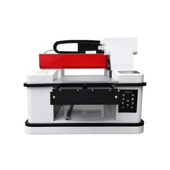 Billige 2020 Neue Ankunft A3 UV Drucker Lack Druck Mit Weißer Tinte Durchblutung Freies Flasche Halter 330*600 Druck Größe Schnelle Druck