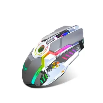 

Rechargeable RGB Lighting Laptop Computer Mouse Wireless Mouse