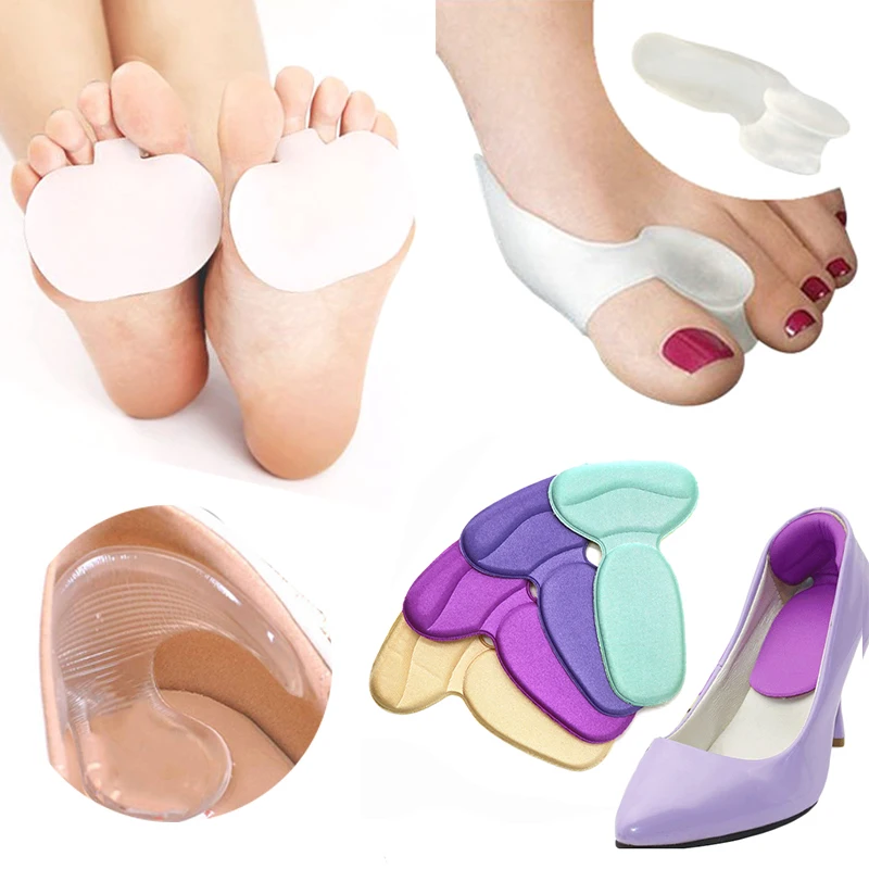 1/2/3Pair Bunion Corrector Toe Separator Gel Silicone High Heel Shoes Pad Foot Care Tool Forefoot Insoles Adjuster Toe Corrector
