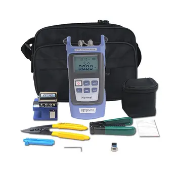 

FTTH Splicing Fiber Optic Stripping Tool Kit Set With Fiber Cleaver No Battery Fiber Optic Cold Junction Tool