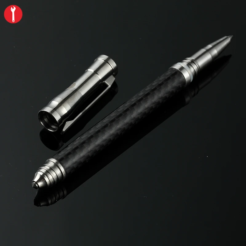 Carbon Fiber Titanium Alloy Tactical Pen Multifunctional Legal Wolf Defense Goods Darkware Defense And Survival Equipment