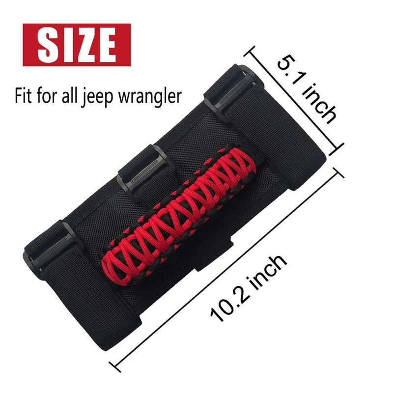 Набор ручных ручек для Je ep Wrangler рулонные стержни(2 шт. в упаковке), легко подходит для 3 ремней дизайн для 1987- моделей автомобильных аксессуаров