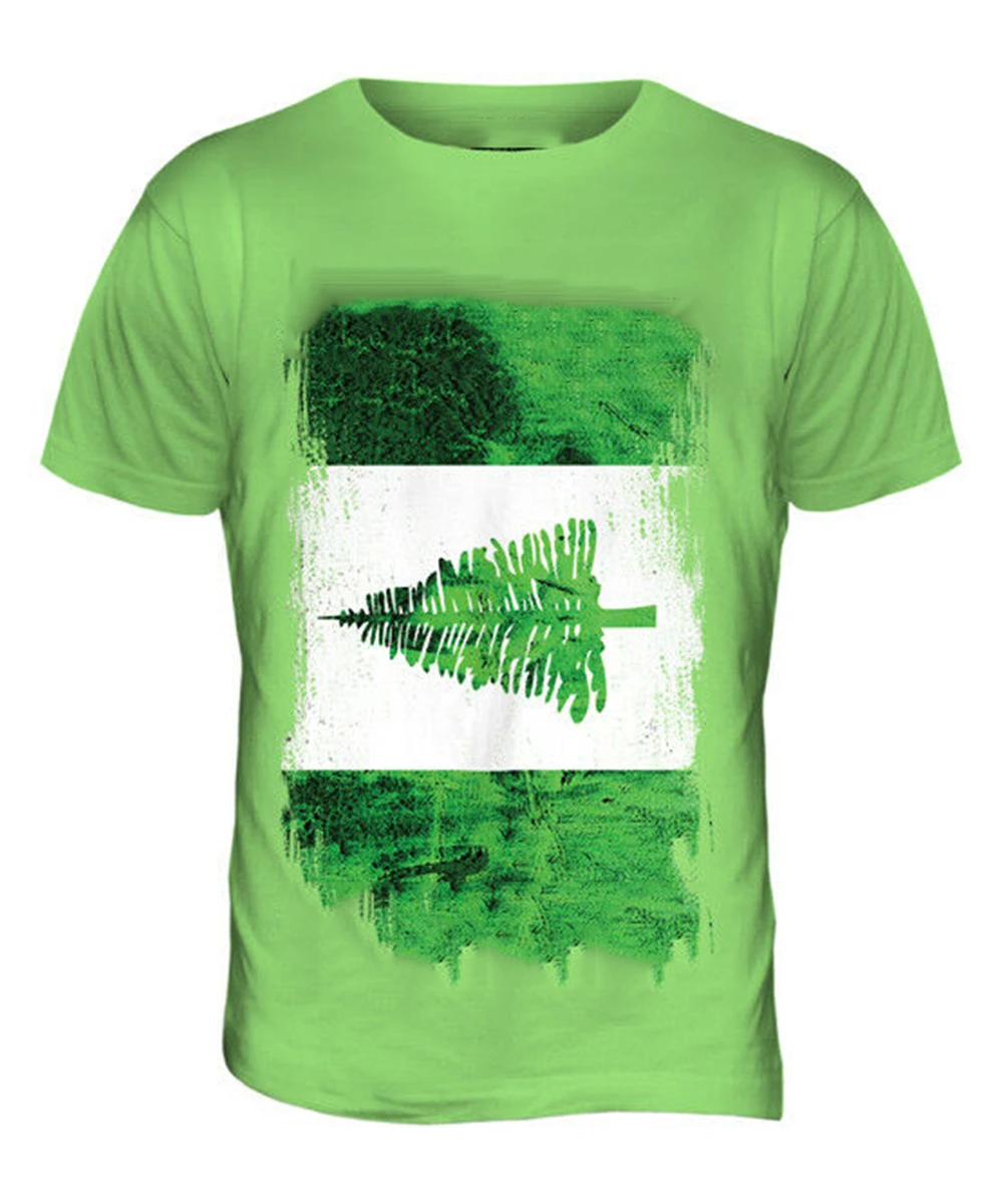 Норфолк остров Гранж флаг мужская футболка Xs S M L XL 2XL 3Xl печать |