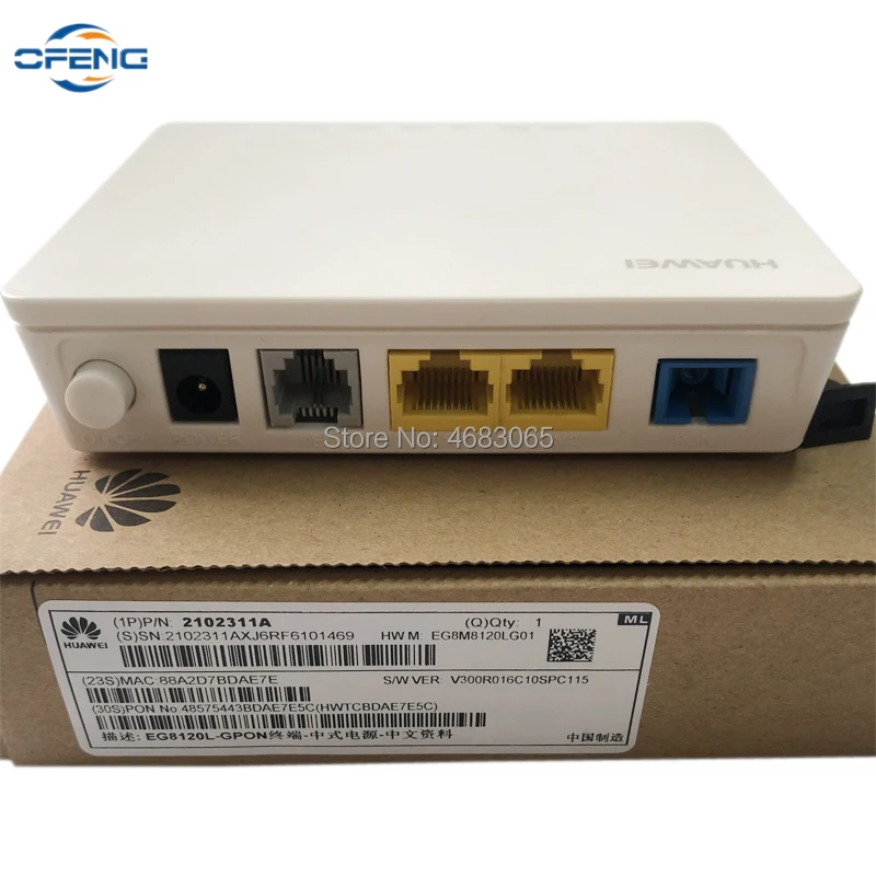 10PCS Huawei EG8120L GPON ONU 1GE+1FE+1TEL Port