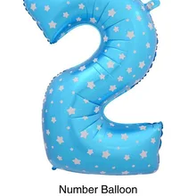 40-дюймовый большой с цифрами от 0 до 9 воздушных шаров в горошек синий розовый горошек Фольга воздушный шар большой Размеры 1 м с цифрами воздушный шар