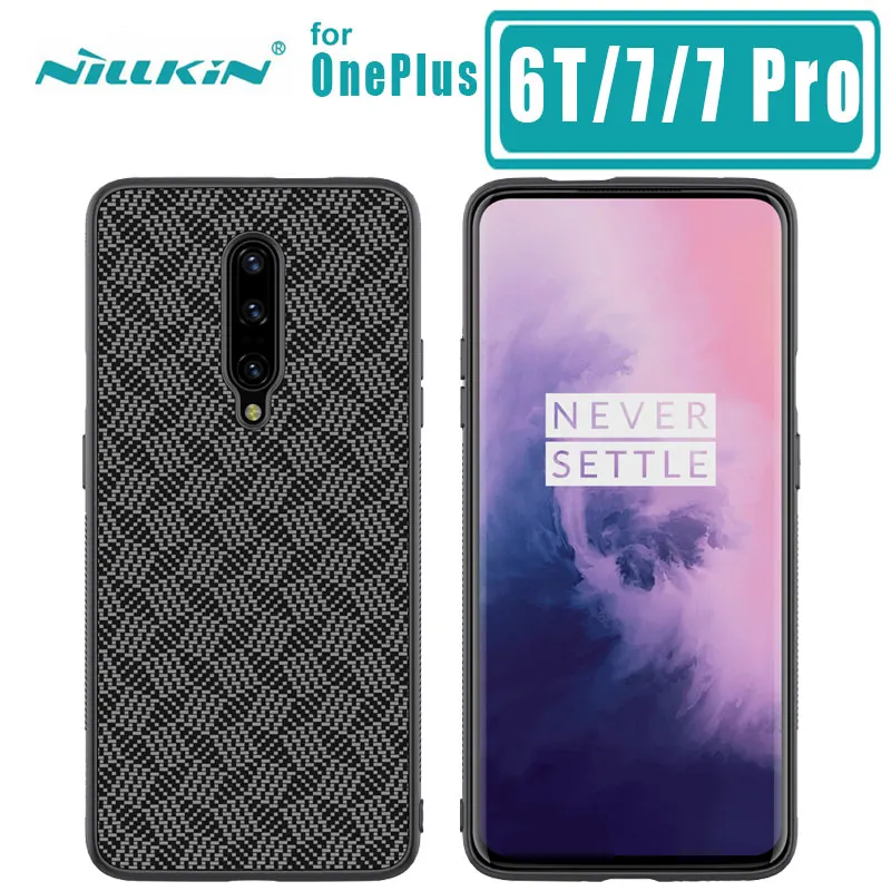 Для OnePlus 7 чехол Nillkin синтетических волокон жесткая накладка на заднюю панель для