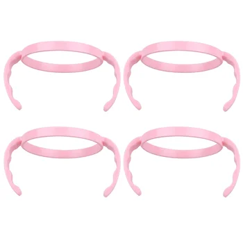 

4pcs Feeding Bottle Handles Feeder Holding Handles Milk Bottle Grip Nursing Bottle Accessories for Baby Pink