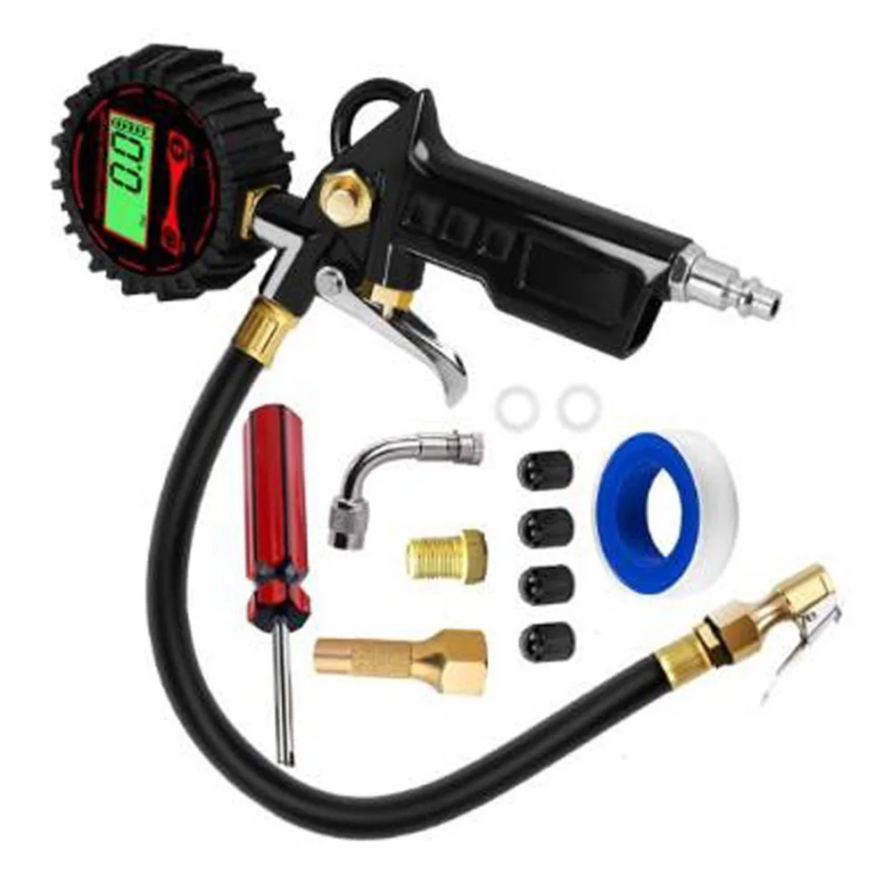 

Digital Tire Inflator With Pressure Gauge, 200PSI Resolution Kits For Car Truck