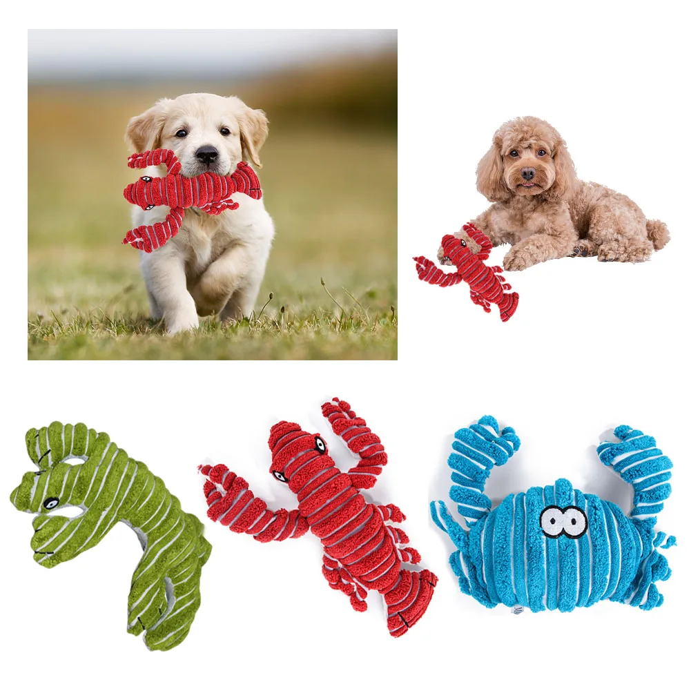 Cute Pet Dog Toys Chew Squeaker Animals Plush Puppy Honking Squirrel For Dogs Cat Squeak Toy Oral Care | Дом и сад