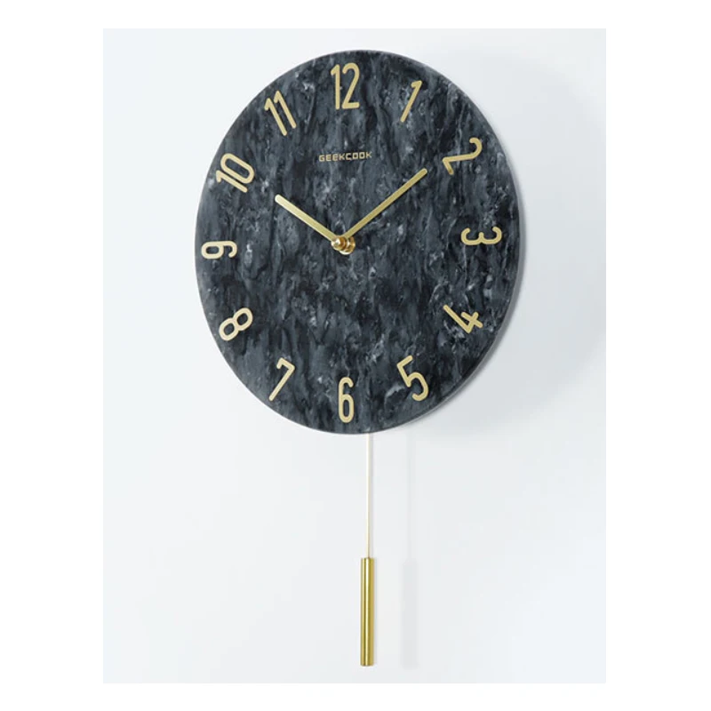 Nordic Marble Modern Minimalist Home Accessories Silent Clocks