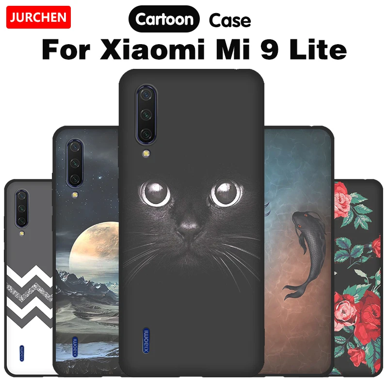 Силиконовый чехол для Xiaomi Mi 9 Lite Mi9 мягкий ТПУ с героями мультфильмов | Мобильные