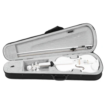 

Student Violin 4/4 Full Size Violin Violin Set Child Beginner White Violin