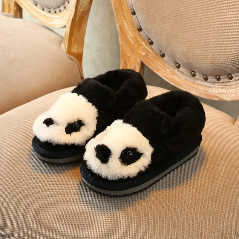 Черный Winter Kids Snow Boots Baby Boys Genuine Leather Shoes Children Fur Boots Girls Black Brand Boots Fashion Warm Boots Soft New - Цвет: Черный