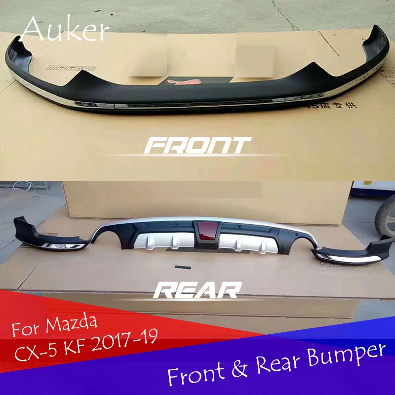 

Car Front Rear Bumper Guard Protective Cover Garnish Trim Body Styling for Mazda CX-5 CX5 2017 2018 2019 KF