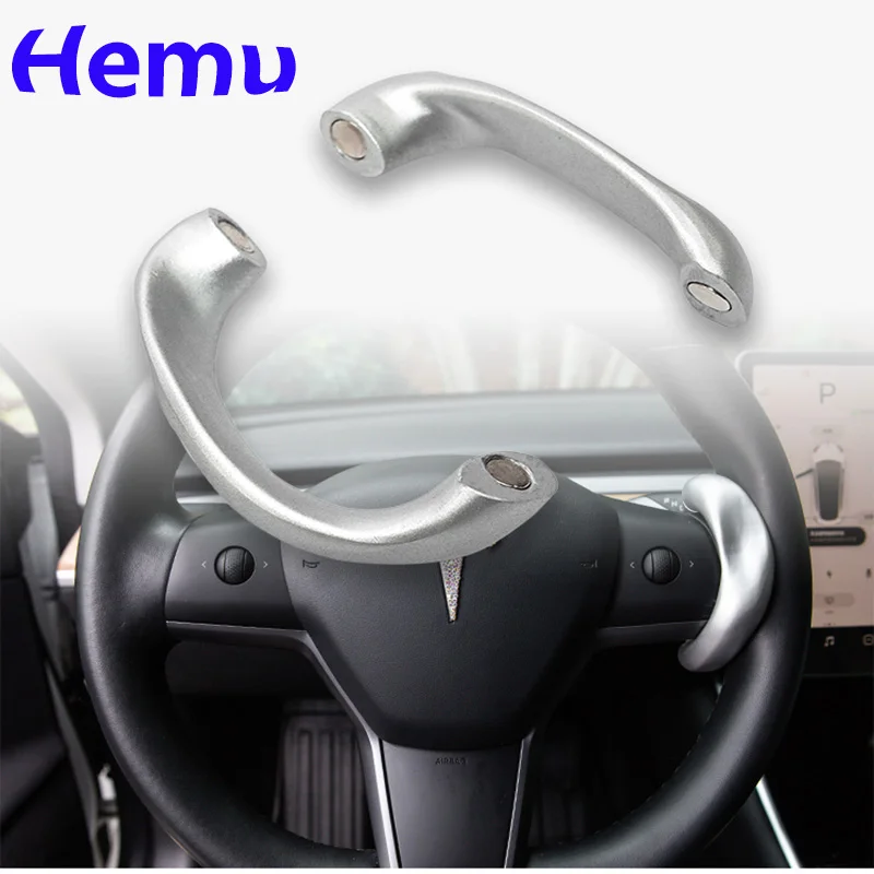 

For Model3 Car Steering Wheel Booster For Tesla Model 3 S X Y Autopilot Counterweight Accessories Ring FSD Automatic Assisted AP