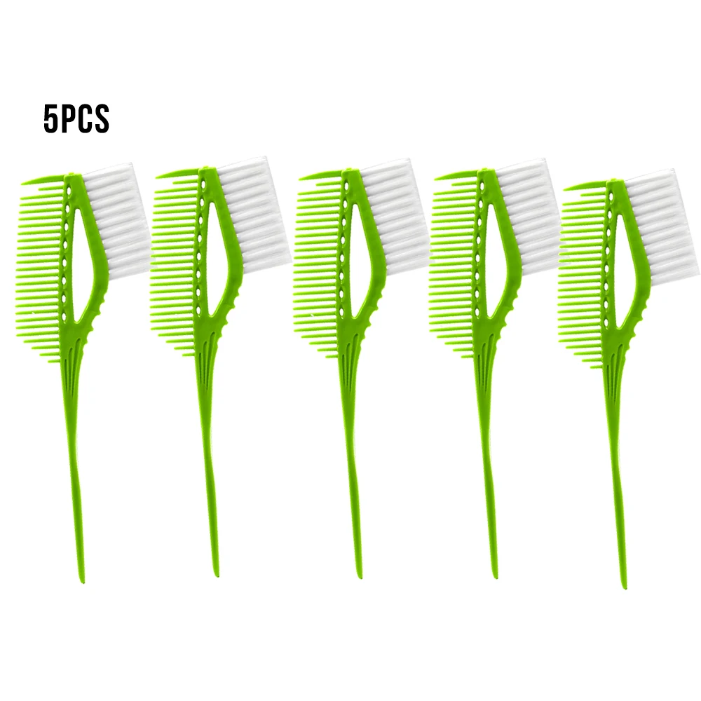 5PCS Salon Hair Color Dye Bowl Comb Brushes Tool Professional Tint Coloring Accessories Headed Hairdressing |