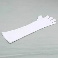 Горячая 1 пара УФ гель для ногтей анти-ультрафиолет открытый носок защита перчатки Полировка Советы лампа высокое качество