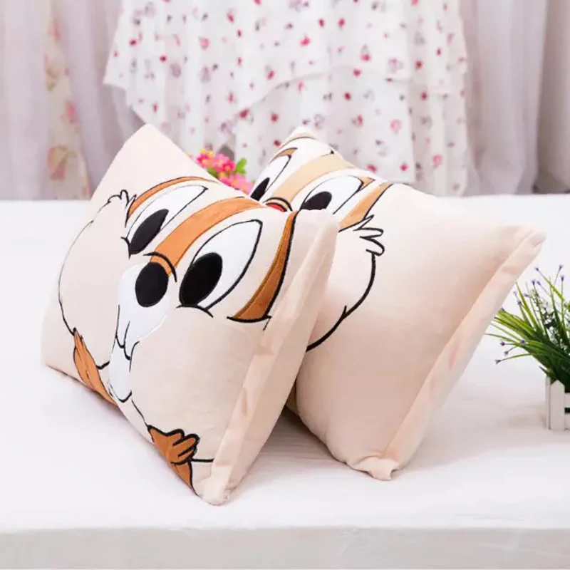 60*40cm Soft cotton chipmunk Pillow Case Designs Personalized Cartoon Printed PatternHome Decorative Pillow Chiristmas Gifts