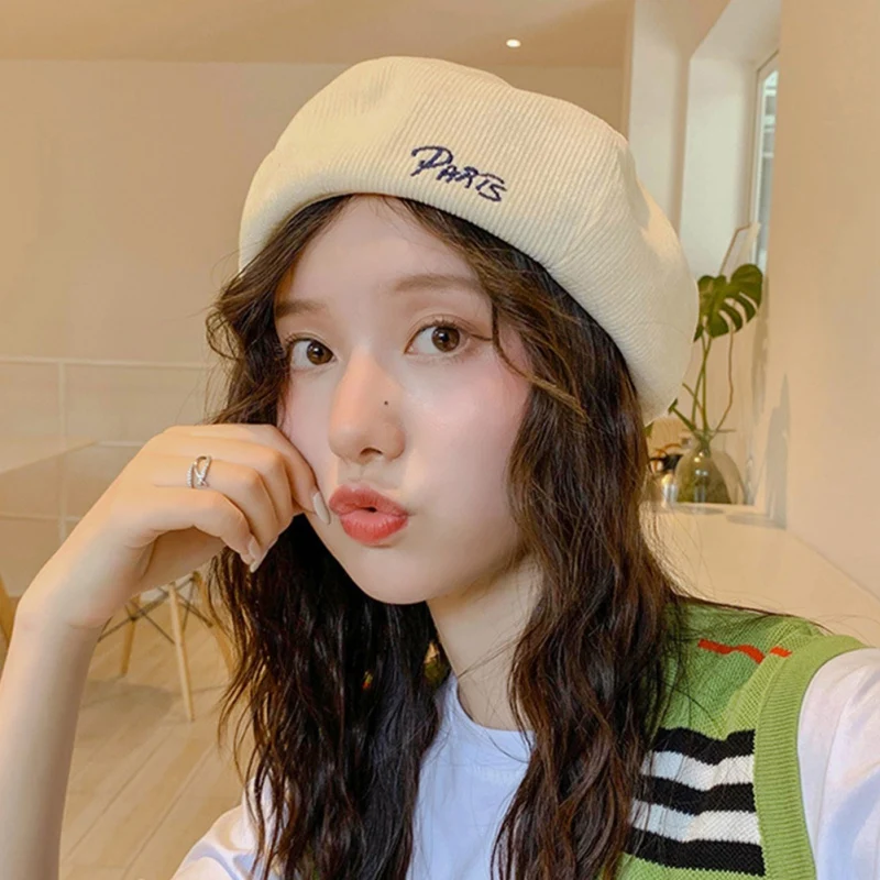 Шапки бини во французском стиле, одноцветные, на каждый день, винтажные, женская шапка, берет, простая шапка, для девушек, шерсть, Теплые Зимние береты, Femme Aldult, шапка s