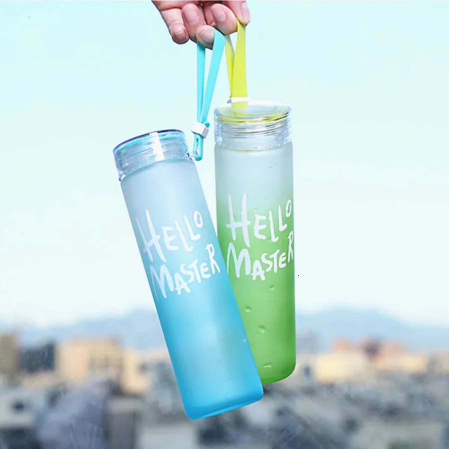 Новая пластиковая бутылка для воды и спорта, 500 мл, портативная Веревка для детей, посуда для напитков, для улицы, герметичное уплотнение, бутылка для воды для скалолазания