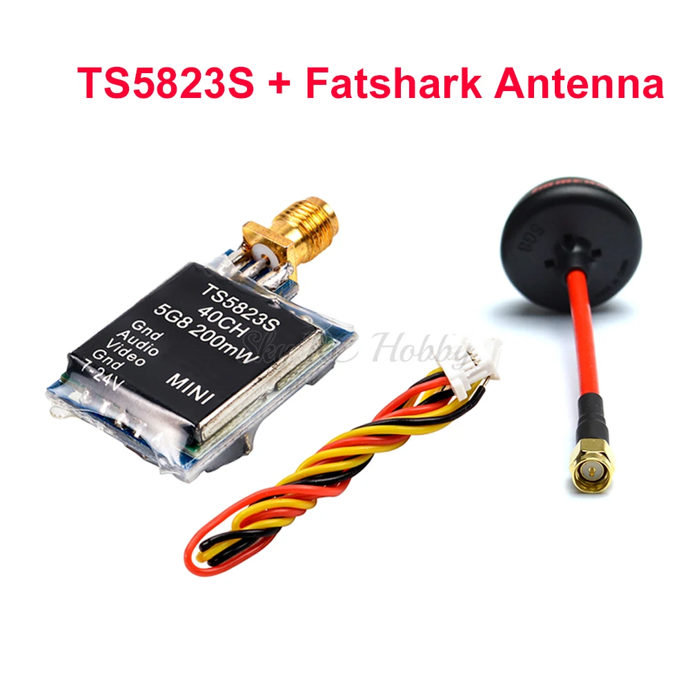 40CH TS5823S TS5823 5,8G 200mW Мини AV беспроводной передатчик TX модуль/700TVL камера/антенна Fatshark для FPV RC гоночный Дрон