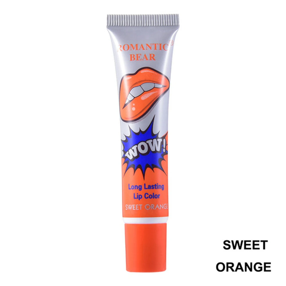 Sweet Orange 1 шт. удивительные 6 цветов водостойкая Жидкая для макияжа губ, Длительное Действие, губная помада тени слеза тянуть блеск для губ для ухода за губами - Цвет: Sweet Orange