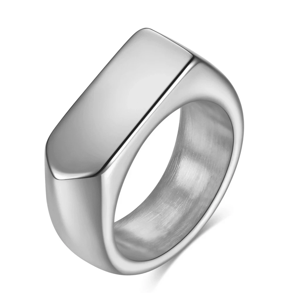 2021 New Ins Style Matching Drop Glaze Gold Statement Rings For Women Christmas Gift Stainless Steel Gothic Jewelry Accessories 