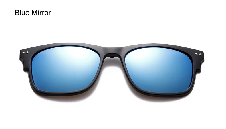 Две Восьмиугольные магнитные солнцезащитные очки для мужчин и женщин, поляризованные очки с клипсой, оправа квадратная для близорукости, оптическая Диоптрийная оправа для очков, 4 в 1, A2275