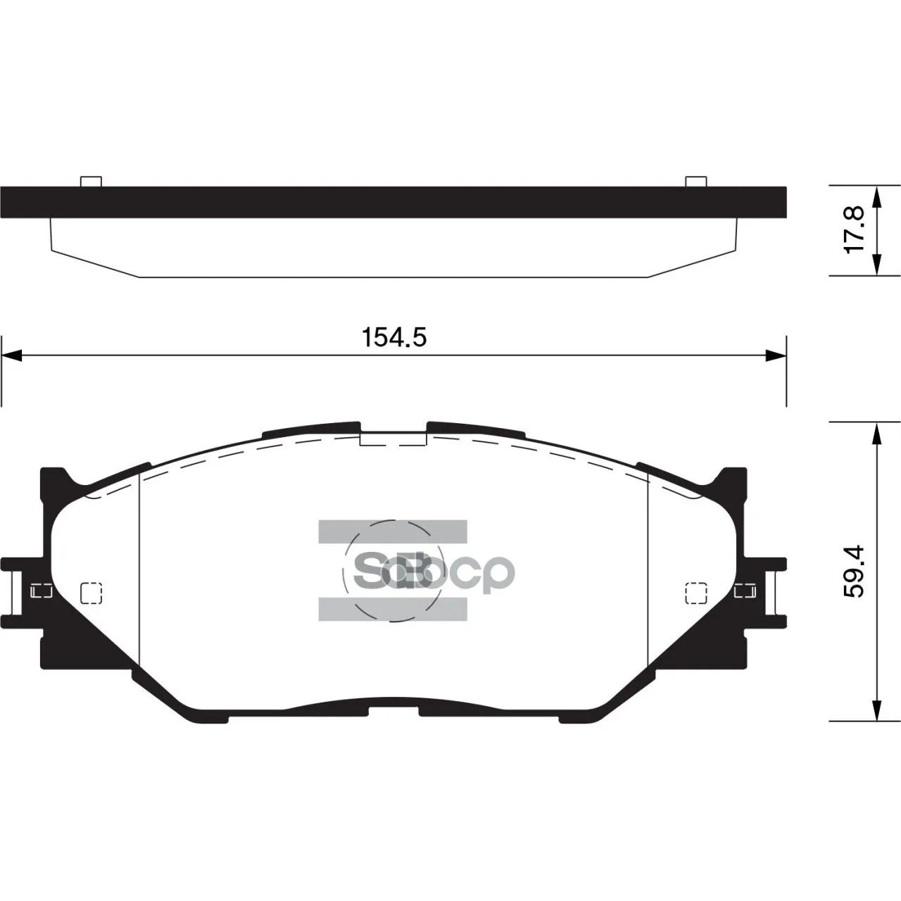 Колодки Тормозные Lexus Is220/Is250 05- Передние Sangsin Brake Sp1543 Sangsin brake арт. SP1543