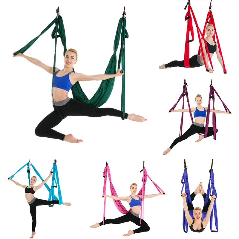 Yoga Hammock Set Anti-gravity Aerial Multifunction Yoga Belt Flying Yoga Inversion Tool For Pilates Body Shaping