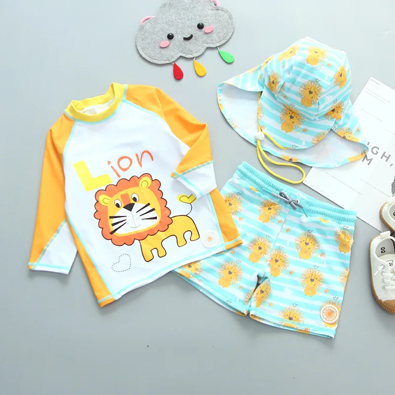 Costume Da Bagno Bambini Con Dinosauro - 2-11 Anni - Pantaloncini - Foto 2