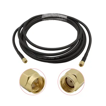 

1Pcs Low-loss Cable SMA Male to RP SMA Male Plug Straight RF Connector RG58 Coaxial Cable WIFI Antenna Extension Pigtail Wire