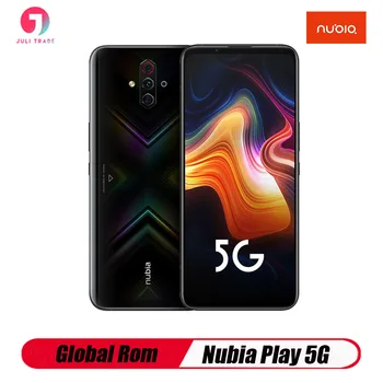Перейти на Алиэкспресс и купить Глобальная версия Nubia Red Magic 5G игровой смартфон 8 Гб 128 ГБ 6,65 дюйм144 Гц Snarpdragon 865 NFC UFS3.0 оригинальный деловой телефон