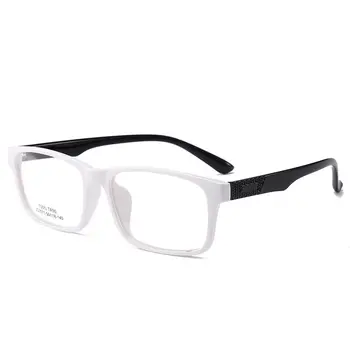

White Glasses Frame Men Women Black Eyeglasses Rectangle Spectacles Man for Myopia Optic Lens