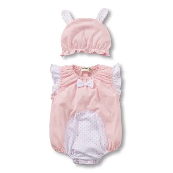 

2019Europe And The United States Thin Summer Baby Triangle Clothes Cotton Cartoon Animal Insect Suit One-piece Clothes Newborn
