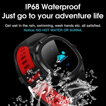 

IP68 Waterproof Smart watch Clock ECG Heart Rate Fitness Tracker Cardio Bracelet Smart Bracelet 1.3 inch Full Touch Screen
