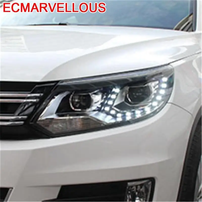 Luces Para Авто наружные дневные ходовые части Drl лампы светодиодные фары автомобильные огни в сборе 13 14 15 16 для Volkswagen Tiguan