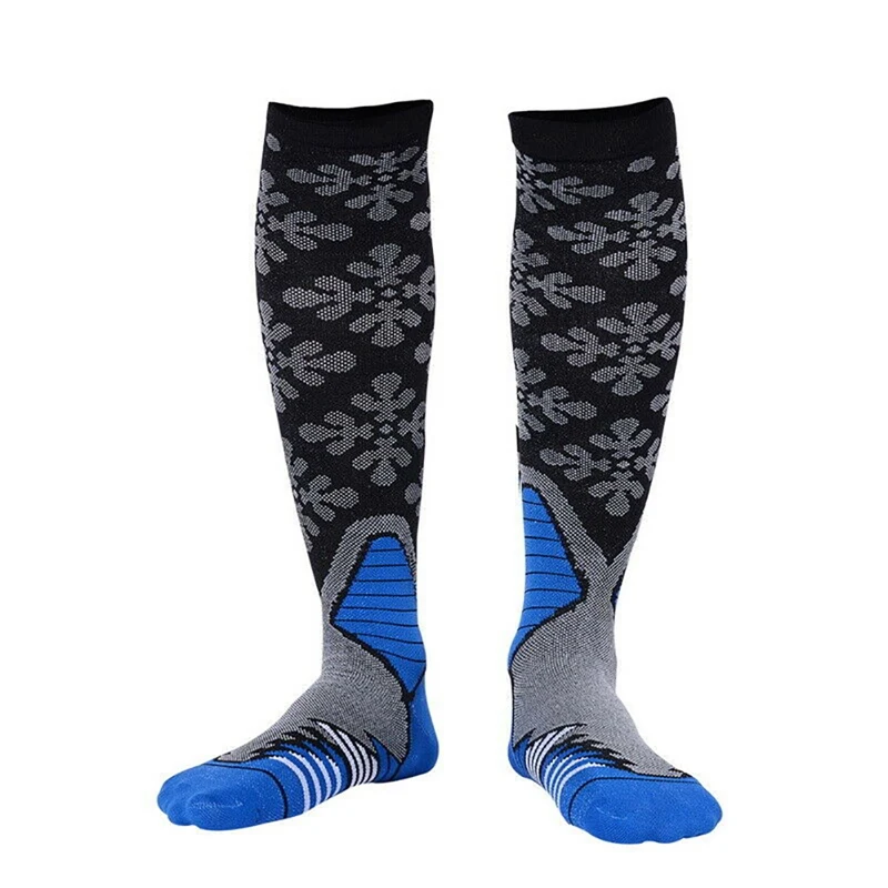 1 Pair Antifatigue Unisex Compression Socks Medical Varicose Veins Leg Relief Pain Knee High Stockings QW