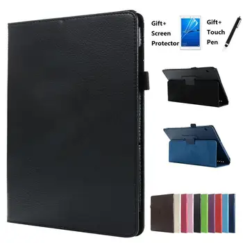 

2 Fold Litchi Tablet Case For Huawei MediaPad T5 10 10.1 T3 9.6 M5 M6 10.8 8.4 Tablet Case Flip Stand Cover Case
