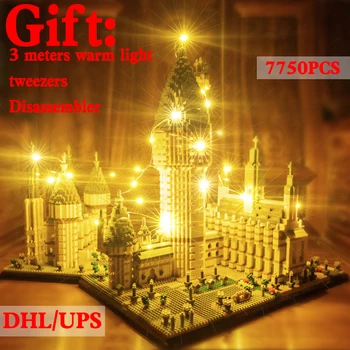 

7750pcs World Famous Building Magic Potter Harry Castle Model DIY Diamond Building Cartoon Building Blocks Children's Toy Gift