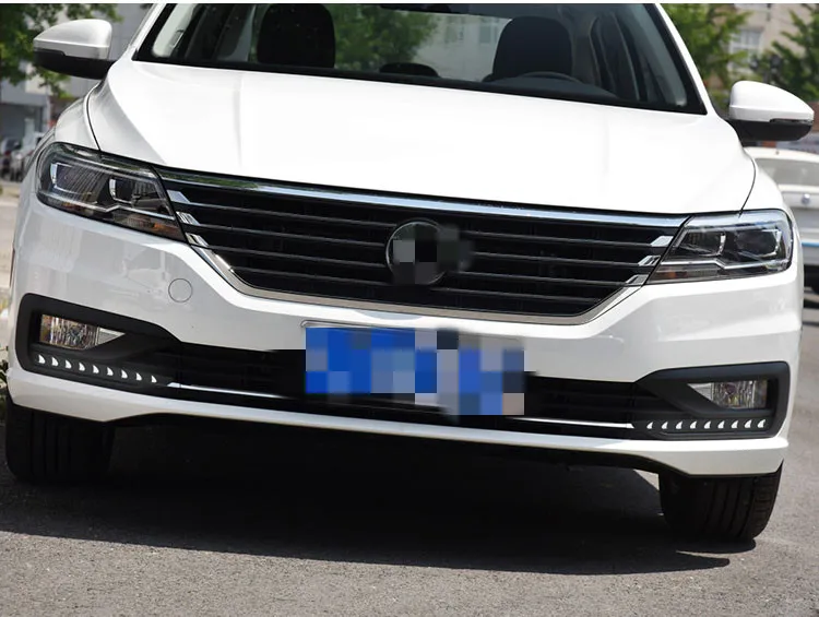 Qirun led drl Дневной ходовой светильник для Volkswagen Lavida- с желтыми поворотниками и синим ночным ходовым светильник